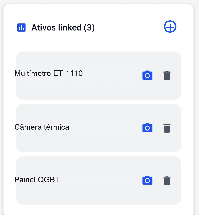 Ativos linkados no celular